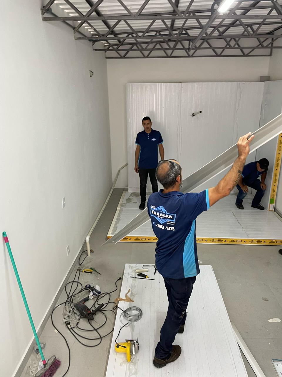 Equipe em obra